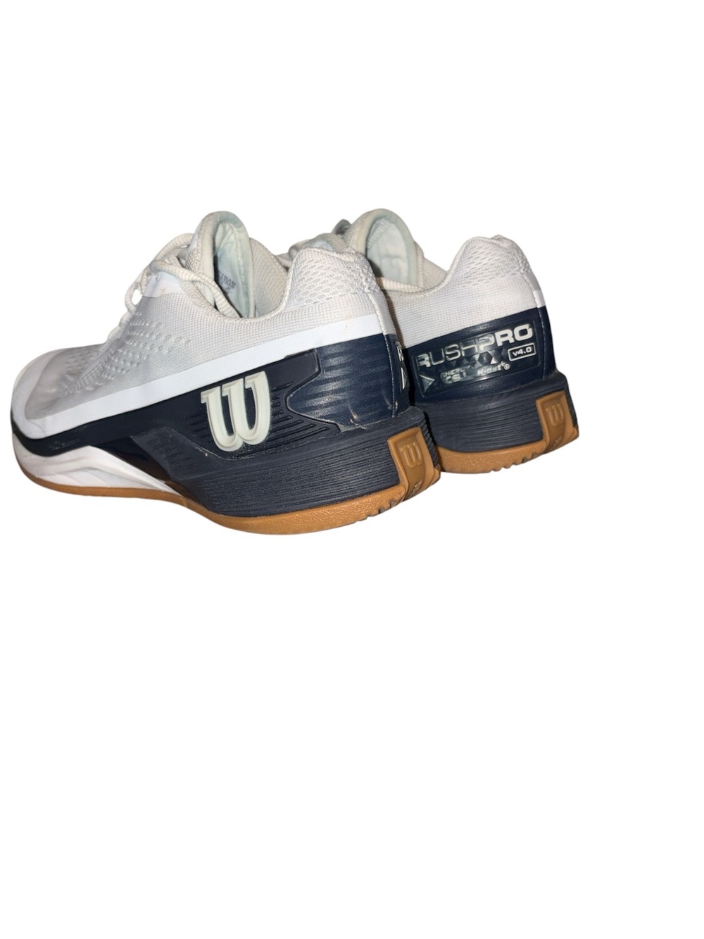 Wilson White and Navy Athletic Tennis Shoes - Picture 3 of 6
